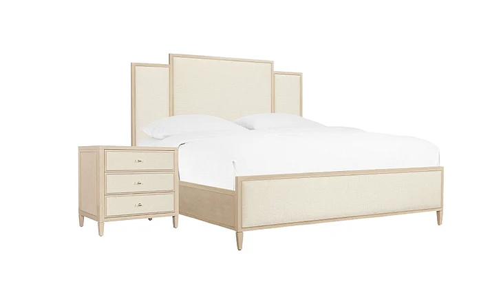 Hooker Furniture Melange Be My Guest 2pc Panel Bedroom Set in Beige