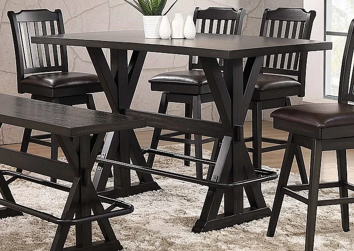 Urban Styles Memphis Espresso Bar Height Table 3480;3481