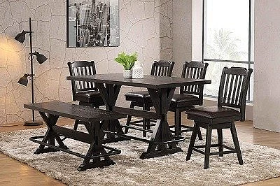 Urban Styles Memphis 5pc Counter Table Set in Espresso