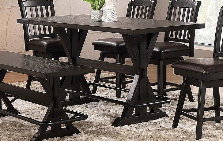 Urban Styles Memphis Espresso Counter Table 2480;2481