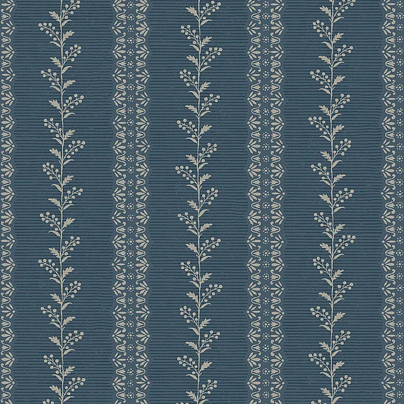 York F14-Magnolia Home 4 Everleigh Navy Wallpaper MF4766 (Double Roll)