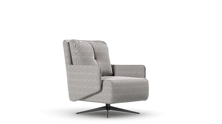 Enza Home Swan Armchair Swivel Headboard 2209 K6 Gk:15606 Anthracite Ar:217 01595231