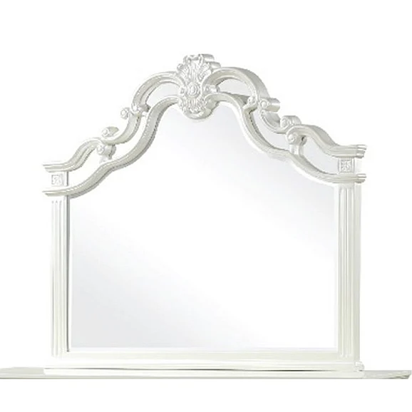 Galaxy Home Milan Mirror in White 698781475492