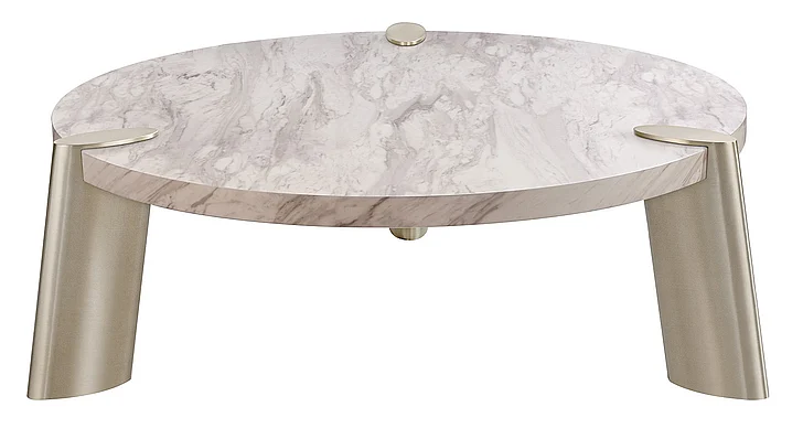Whiteline Modern Living Mimeo Coffee Table in Marble CT1657L-MAR CLOSEOUT