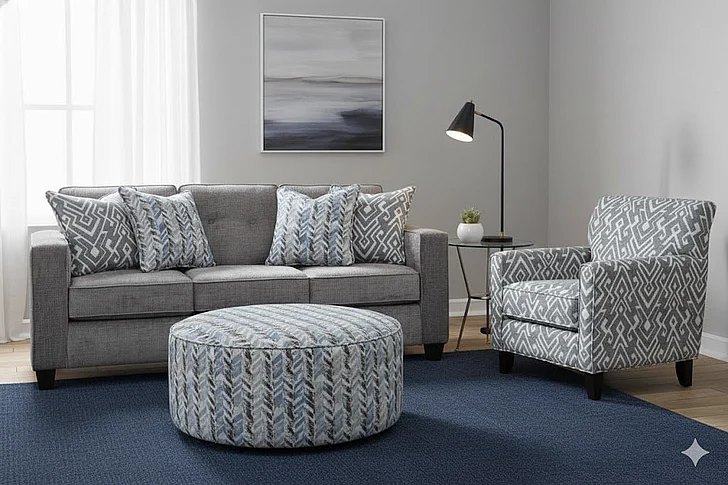 Southern Motion Wowza Mink 2pc Living Room Set in Grey