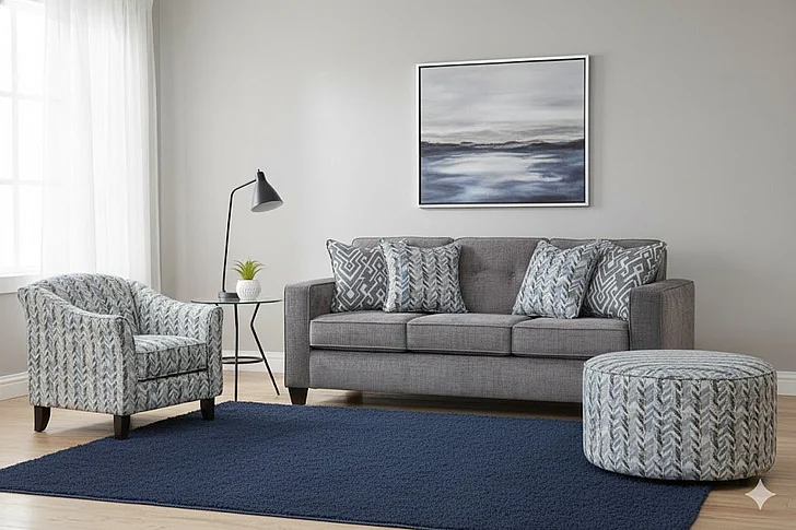 Southern Motion Wowza Mink 2pc Living Room Set in Grey