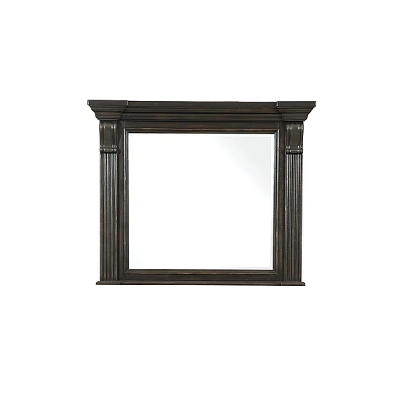 Pulaski Caldwell Mirror in Dark Wood P012110
