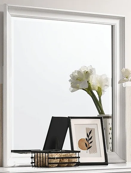 Emma Mason Signature Azure Living Landscape Mirror in White