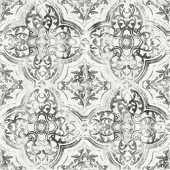 York E82-Black & White, III Quartet White & Black Wallpaper MN1890 (Double Roll)