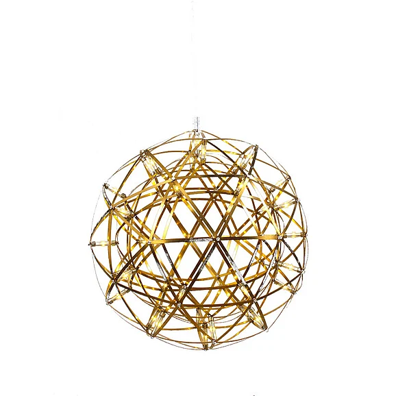 Bethel Round Gold Metal Frame LED Ceiling Fixture MN36GD