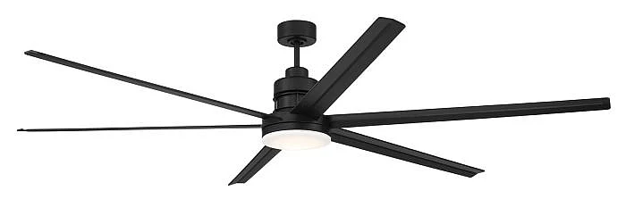 Craftmade Mondo 80" 6-Blade Indoor/Outdoor (Damp) Ceiling Fan in Flat Black MND80FB6-NWF