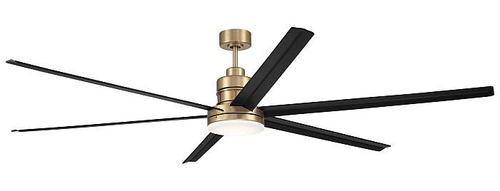 Craftmade Mondo 80" 6-Blade Indoor Ceiling Fan in Satin Brass MND80SBFB6-NWF