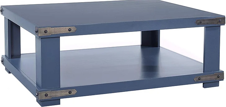 Aspenhome Sawyer Cocktail Table in Malta Blue MO910-MBL EST SHIP TIME IS 2 WEEKS