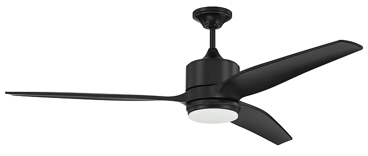 Craftmade 60" Mobi Indoor/Outdoor (Wet) in Flat Black w/ Flat Black Blades MOB60FB3