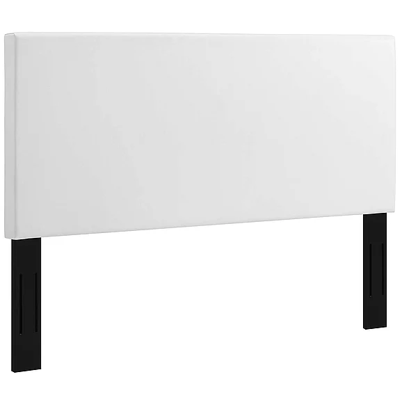 Modway Taylor Upholstered Faux Leather King and California King Headboard in White MOD-5885-WHI