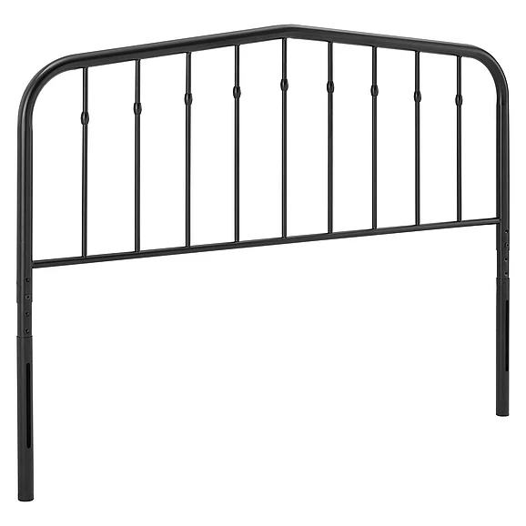 Modway Lennon Metal King Headboard in Black MOD-6167-BLK