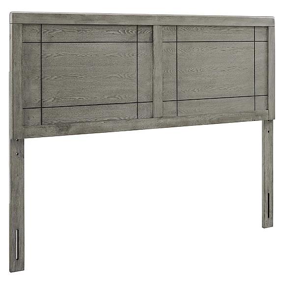 Modway Archie Wood King Headboard in Gray MOD-6223-GRY