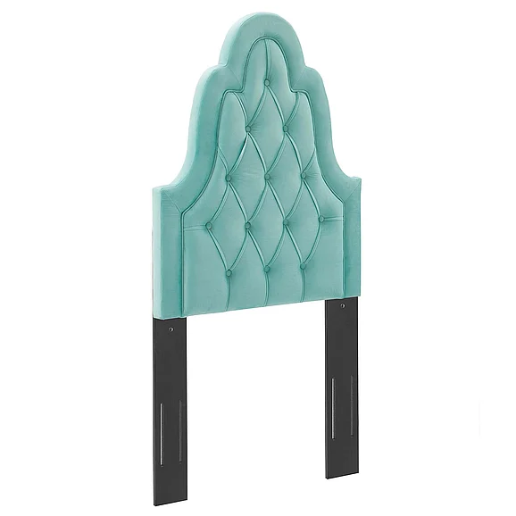 Modway Augustine Tufted Performance Velvet Twin Headboard in Mint MOD-6413-MIN