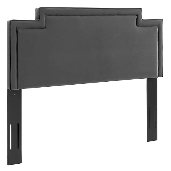 Modway Transfix Performance Velvet Full/Queen Headboard in Charcoal MOD-6575-CHA