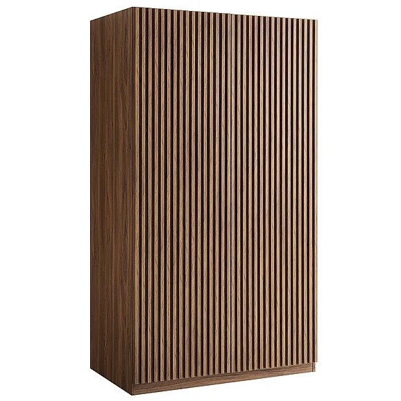Modway Render 2-Door Wardrobe Closet in Walnut MOD-7182-WAL