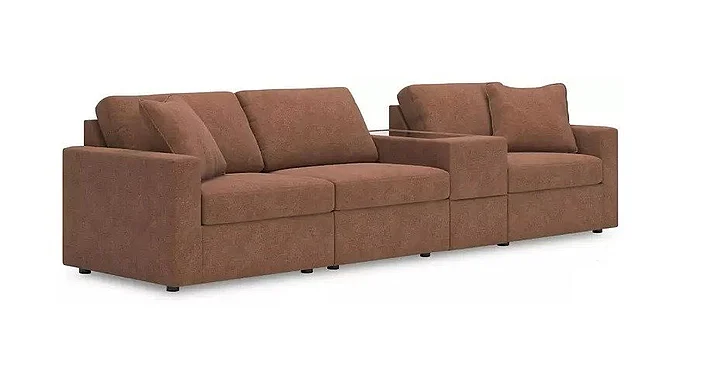 Ashley Furniture Modmax 2pc Modular Sectional Set in Spice