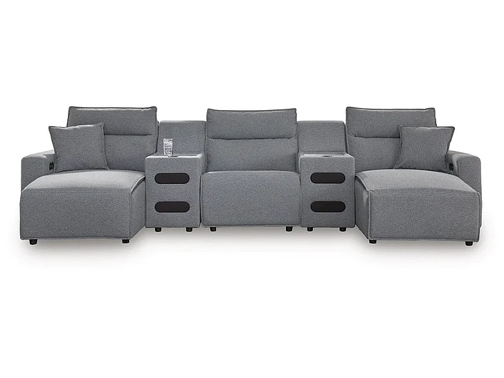 Ashley Furniture Modmax II 5pc Modular Sectional Set in Salt & Pepper