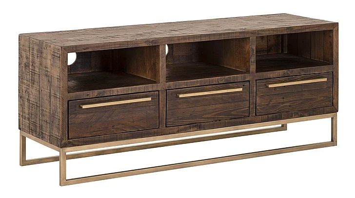Alpine Furniture Monterey TV Console in Smokey Taupe MON-04