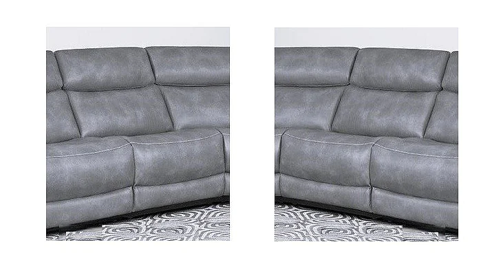 Corinthian George Power Headrest Recliner in Montana-Slate FGC86503-19HR (Set of 2)