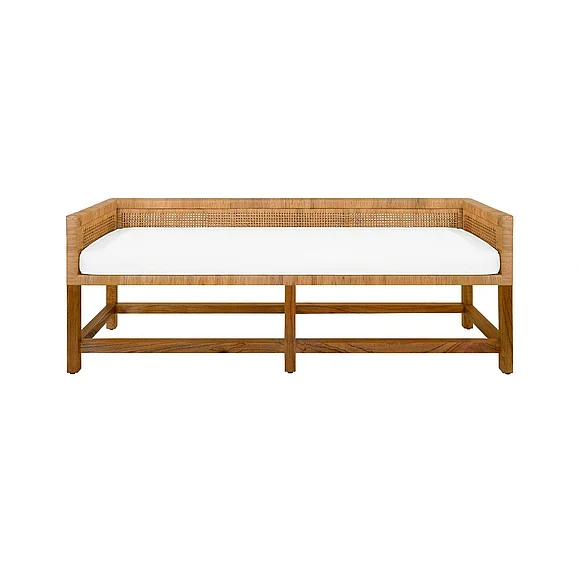 Worlds Away Monterey Cane Bench MONTEREY