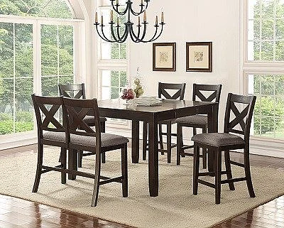 Urban Styles Monterey 5pc Counter Table Set in Cappuccino