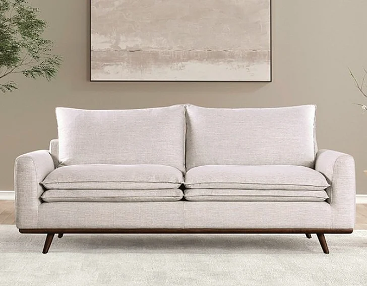 Furniture of America Monthey Sofa in Dark Brown/Light Gray FM63008DB-LG-SF