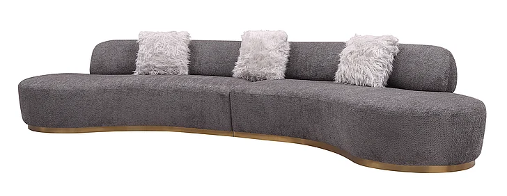 J&M Furniture Moon Sectional in Dark Grey 18632-S PROMO