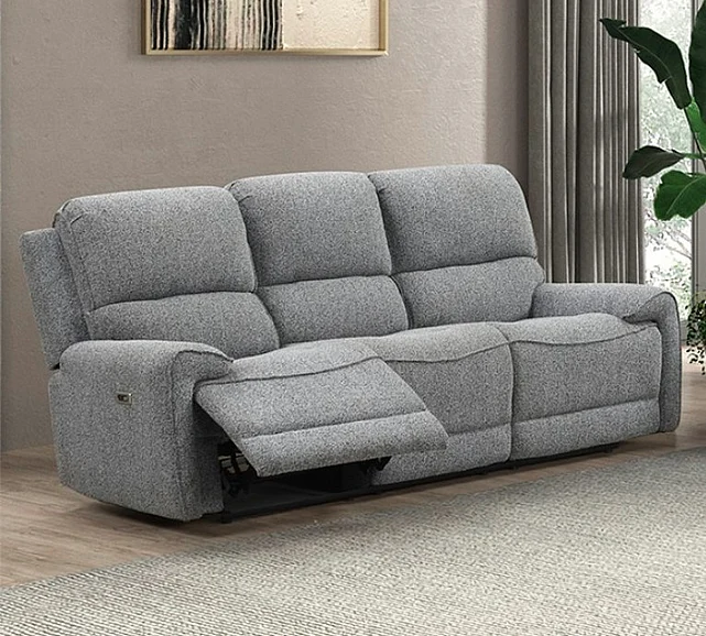 Furniture of America Morcote Power Reclining Sofa in Gray FM62001GY-SF-PM