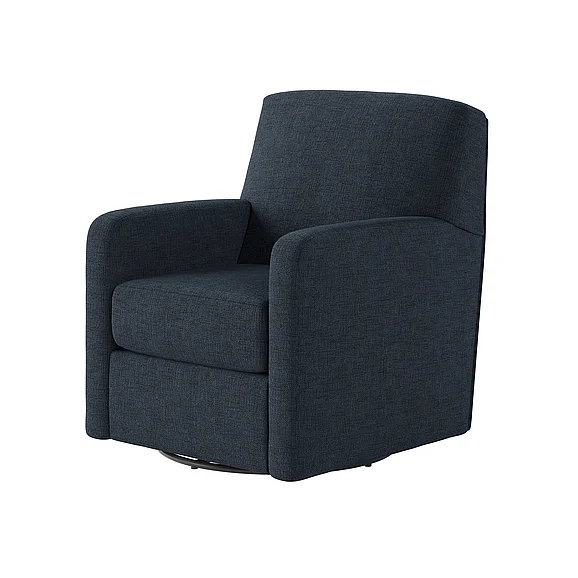 Southern Motion Flash Dance Swivel Glider in Navy 101 214-60