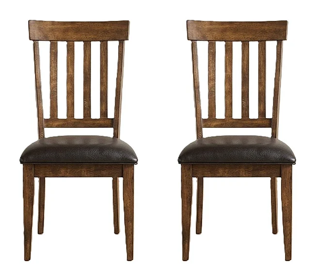 Mariposa Slatback Side Chair in Rustic Whiskey (Set of 2) MRPRW265K