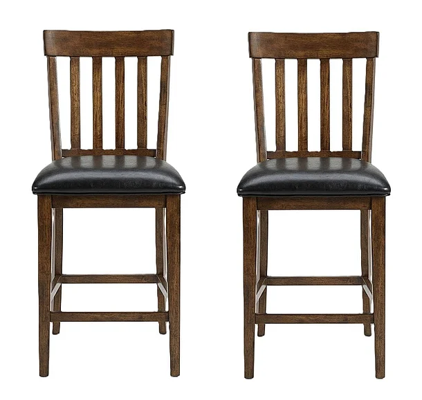 Mariposa Slatback Barstool in Rustic Whiskey (Set of 2) MRPRW365K