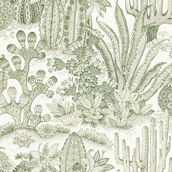 York F56-Montecito Lotus Land Cacti Wallpaper MT5631 (Double Roll)