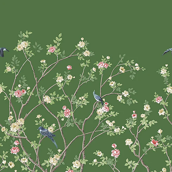 York F48-Classics Lingering Garden Green Wall Mural MU0316M