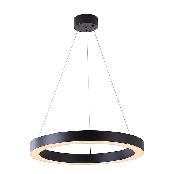 Bethel Matte Black Halo Ring LED Light MU30BC25B