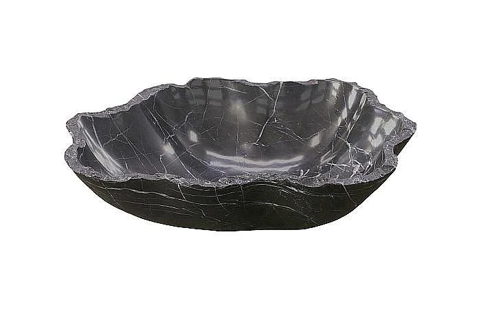 Phillips Collection Marble Bowl in Black MX114510