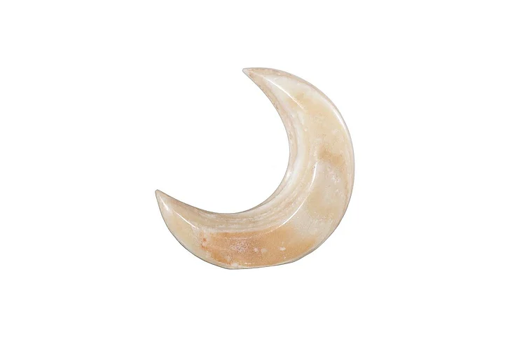 Phillips Collection Onyx Moon Sculpture, Large, Off White, Assorted MX119945