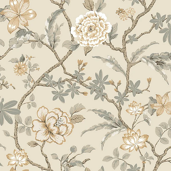 York F57-Astoria Courtyard Botanical Wallpaper MX9655 (Double Roll)