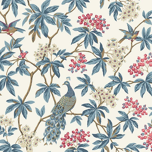 York F57-Astoria Peacock Estate Wallpaper MX9666 (Double Roll)