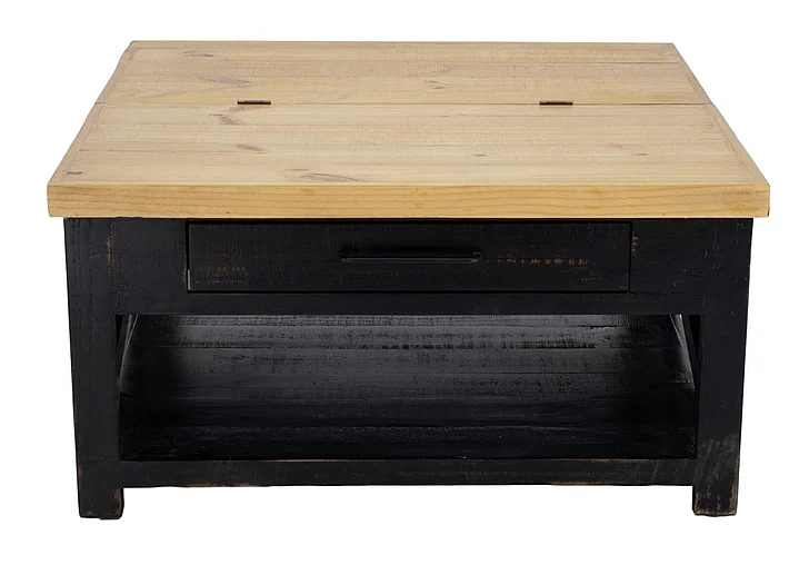 Split Nickel Napoli Coffee Table Nero Black Bare Top MIC-NAPOLI-CT | N3NB1