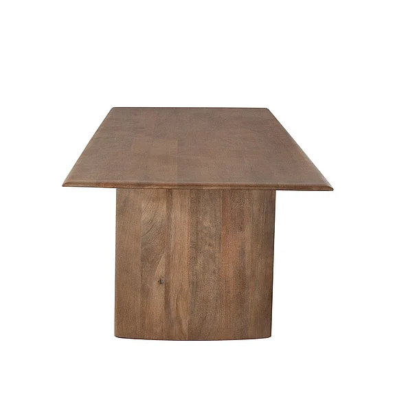 Diamond Sofa Nara 80-Inches Wood Dining Table in Caramel/Walnut NARADTWA