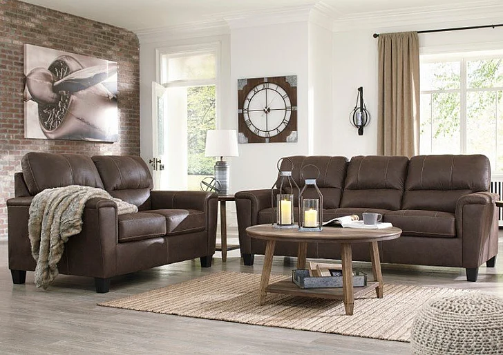 Navi 3pc Sofa Living Room Set in Smoke