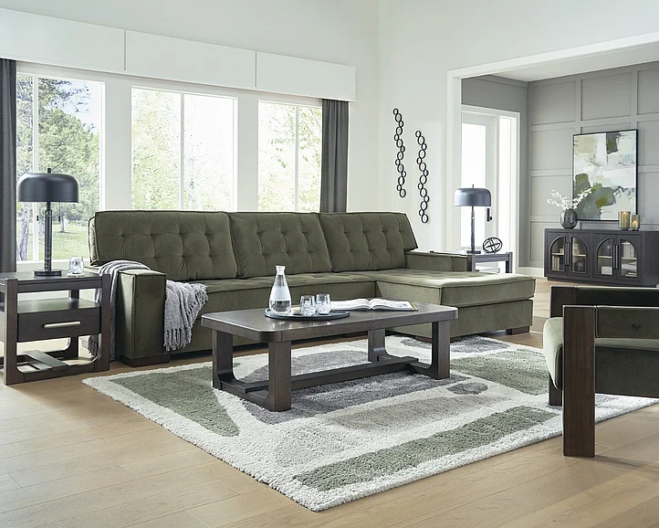 Ashley Furniture Marlow Peak 2pc Sectional with Chaise In Olive