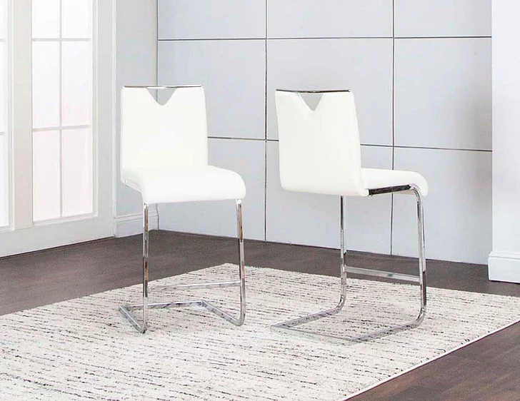 Sunset Trading Dana 24" Counterstool (Set of 2) in White ND103-25