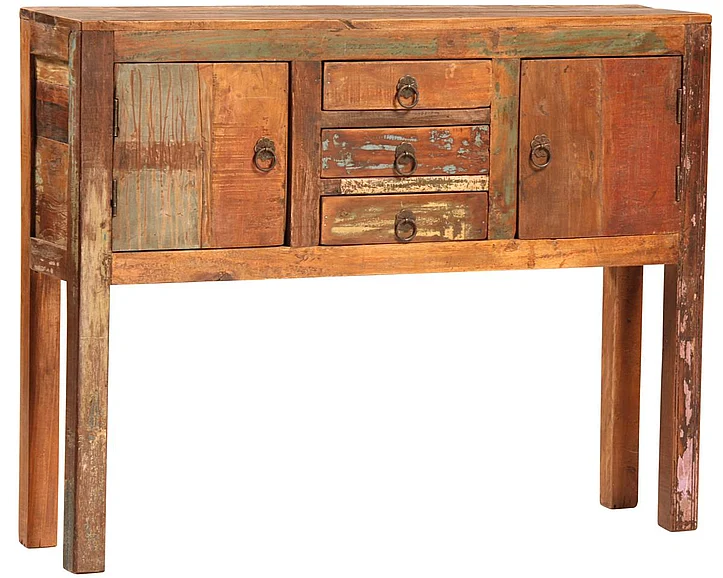 Hyannisport 40" Antique Finished Reclaimed Hardwood Console Table DV7888