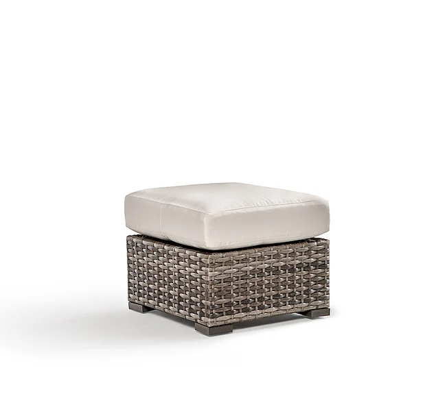 South Sea Outdoor New Java Ottoman in Sandstone 73406SND